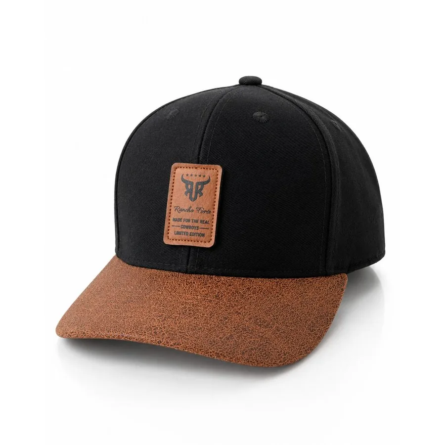 Boné Country Premium Patch Couro RF, outro ângulo